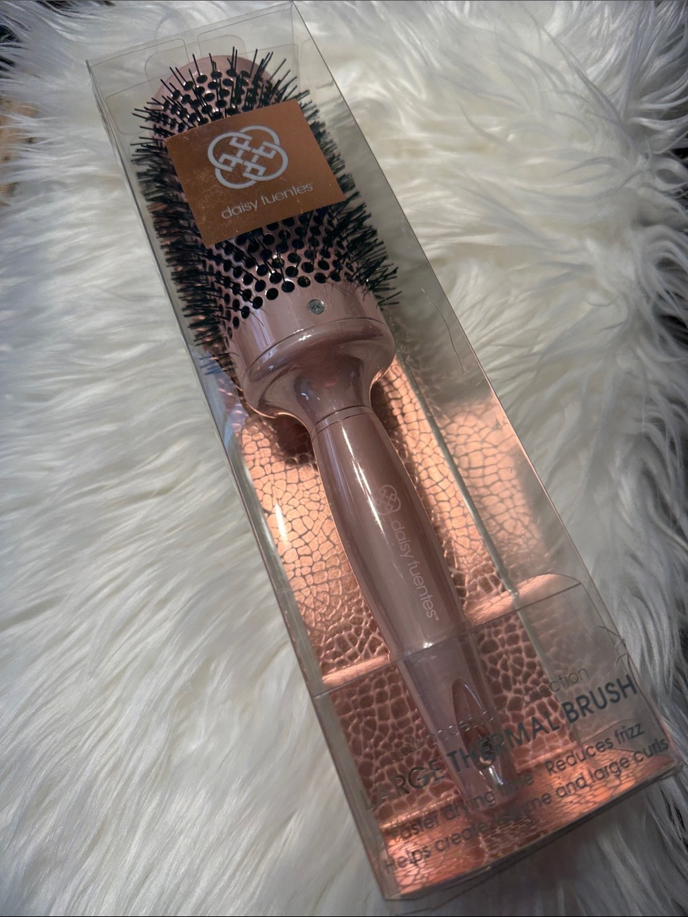Daisy Fuentes Rose Gold and Black Ventilated Round Brush